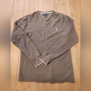 Polo Ralph Lauren Charcoal V-Neck Sweater
